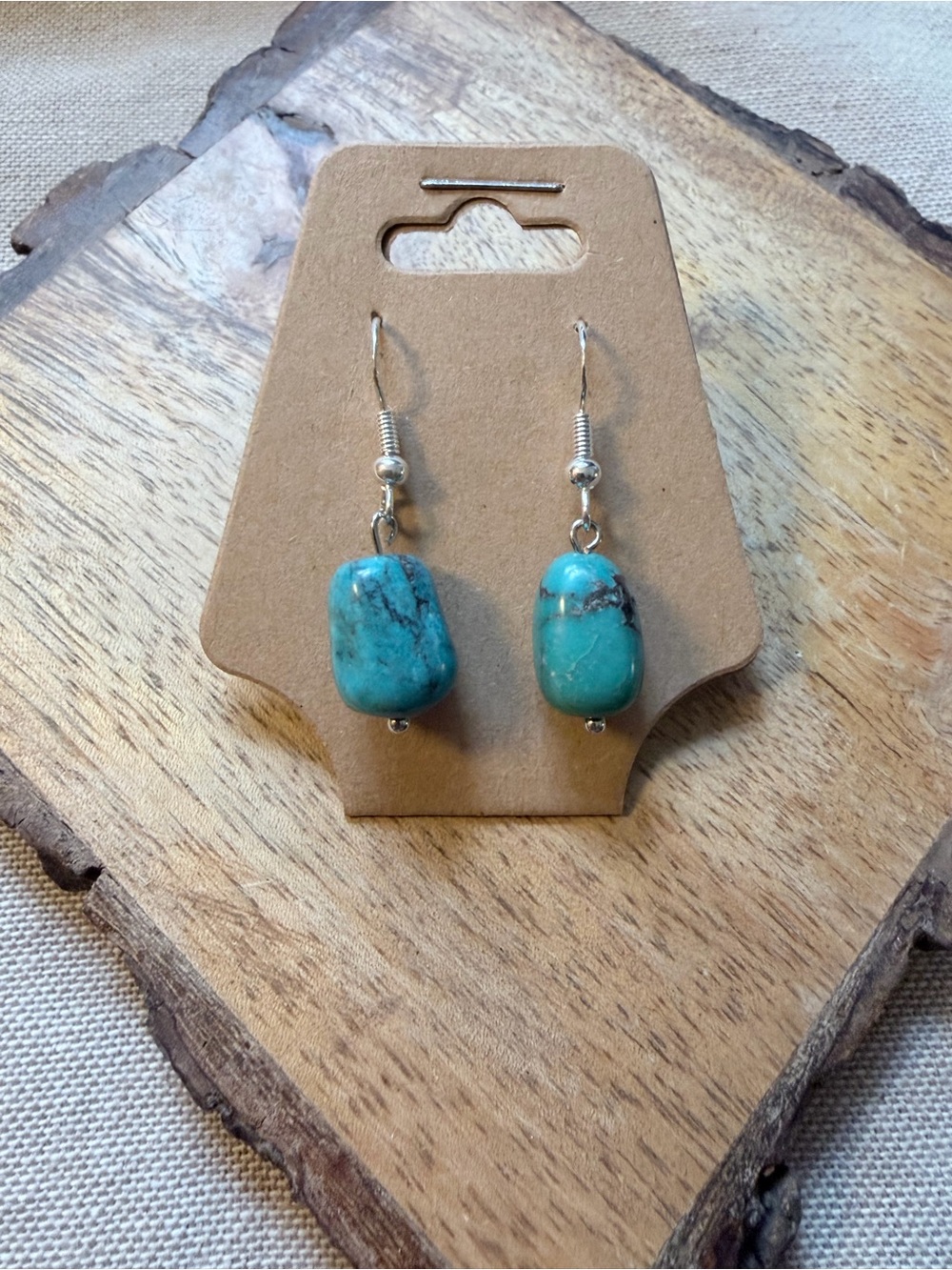Handmade Silver Turquoise Earrings